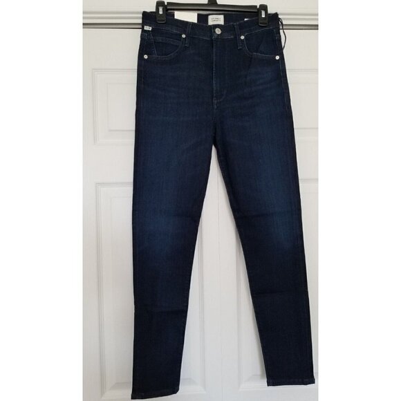 Citizens of Humanity Chrissy High Rise Skinny Sculpt Jeans in De-Nimes Blue 25 - Picture 1 of 10